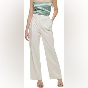 Calvin Klein white linen pants